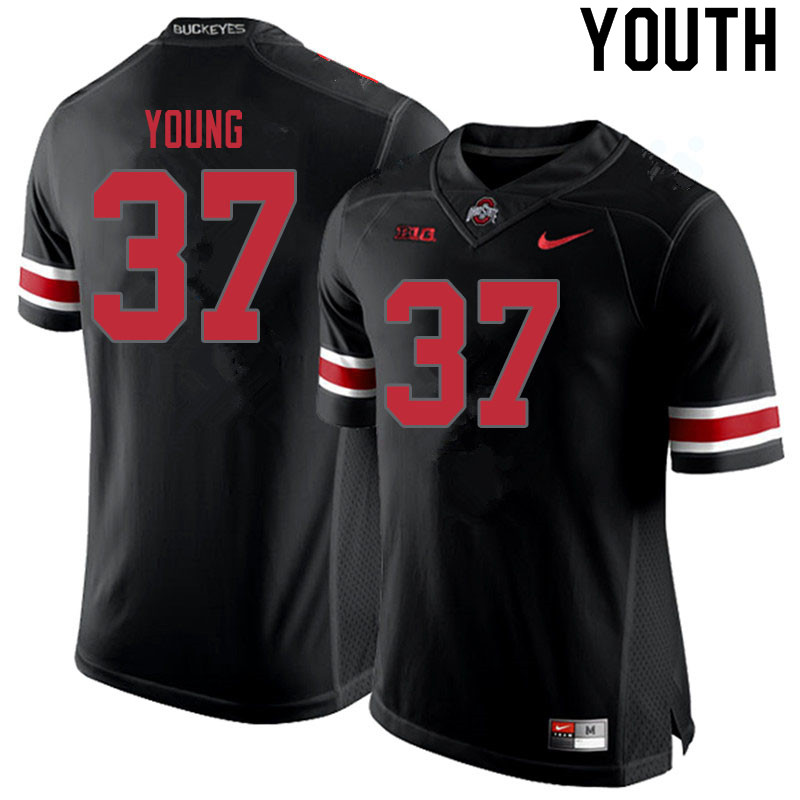 Youth #37 Craig Young Ohio State Buckeyes College Football Jerseys Sale-Blackout